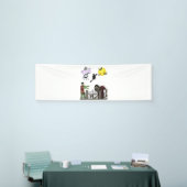 Zombie Halloween Land 2.5x8 Vinyl Banner (Beurs)