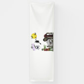Zombie Halloween Land 2.5x8 Vinyl Banner (Verticaal)
