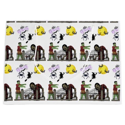 Zombie Halloween Land Grand sac cadeau (Devant)