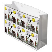 Zombie Halloween Land Grand sac cadeau (Dos Angle)