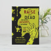 Zombie Halloween Party Apocalypse Graveyard Hand Kaart (Staand voorkant)