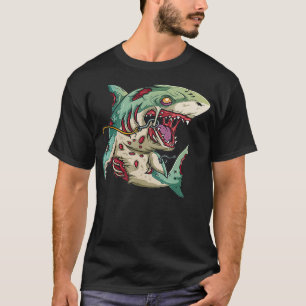 Zombie Halloween Party Outfit Gift voor Surfers Ki T-shirt