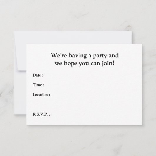 zombie halloween-uitnodiging kaart (Achterkant)