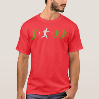 Zombie Halloween Wiskunde Horror Mannen Vrouwen vr T-shirt