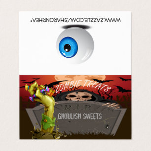 Zombie Hand gemaakt Halloween Tent Fold Visitekaar Visitekaartjes