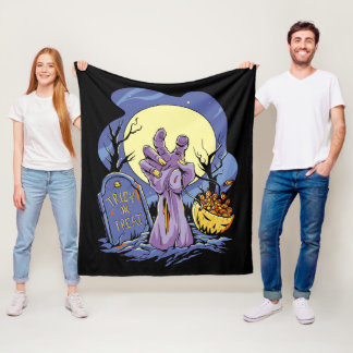 Zombie Hand Halloween Fleece Deken
