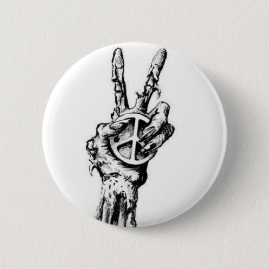 zombie hand ronde button 5,7 cm (Voorkant)