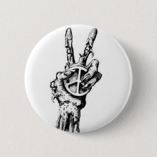 zombie hand ronde button 5,7 cm