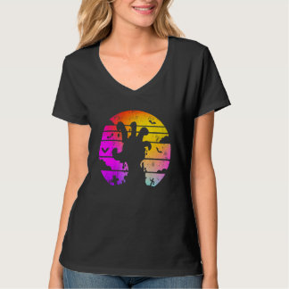 Zombie Hand Scary Colorful Halloween T-shirt