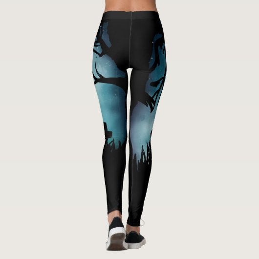 Zombie Hands All-Over Print Halloween Leggings (Achterkant)