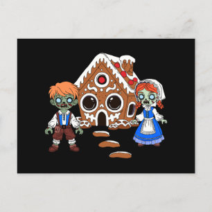 Zombie Hansel en Gretel Briefkaart