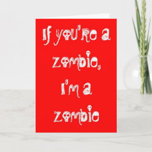 Zombie Happy Jubileum Kaart