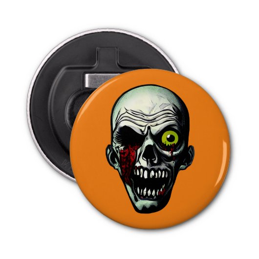 Zombie Head Button Flesopener (Voorkant)
