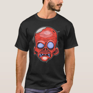 Zombie Head Illustratie Design T-shirt