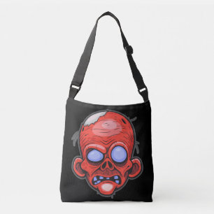 Zombie Head Illustratie Kunst Crossbody Tas