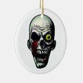 Zombie Head Keramisch Ornament (Rechts)