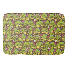 Zombie Head Seamless Pattern Badmat