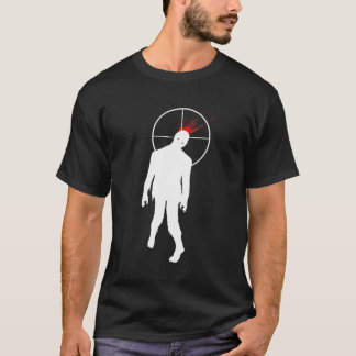 zombie Head Shot. -zwart T-shirt