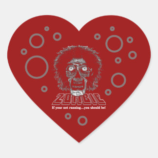 Zombie Heart Hart Sticker