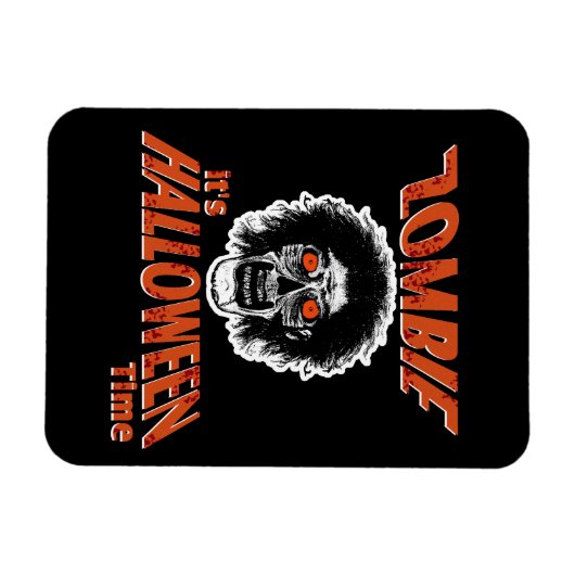 ZOMBIE Het is Halloween Time Magneet (Horizontaal)