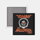 ZOMBIE Het is Halloween Time Magneet (Voorkant / Achterkant)