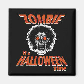 ZOMBIE Het is Halloween Time Magneet (Voorkant)