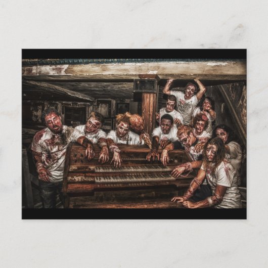 zombie hit parade briefkaart (Voorkant)