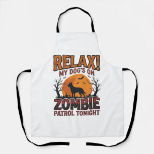 Zombie Hond Patrol Vintage Halloween T-shirt Ontwe Schort