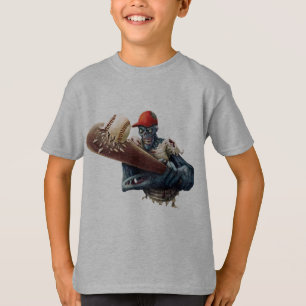 Zombie-honkbal-slaggert-shirt voor een eng Hallowe T-shirt