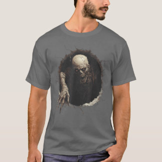 Zombie Horror Griezelen Motief Fijne Halloween jon T-shirt
