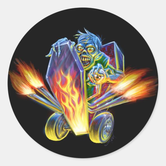 Zombie Hotrod Sticker (Voorkant)