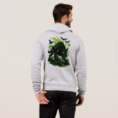 Zombie Hound van de Baskervilles - Cartoon Horror Hoodie (Achterkant volledig)