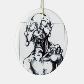 Zombie Hunger Keramisch Ornament (Rechts)