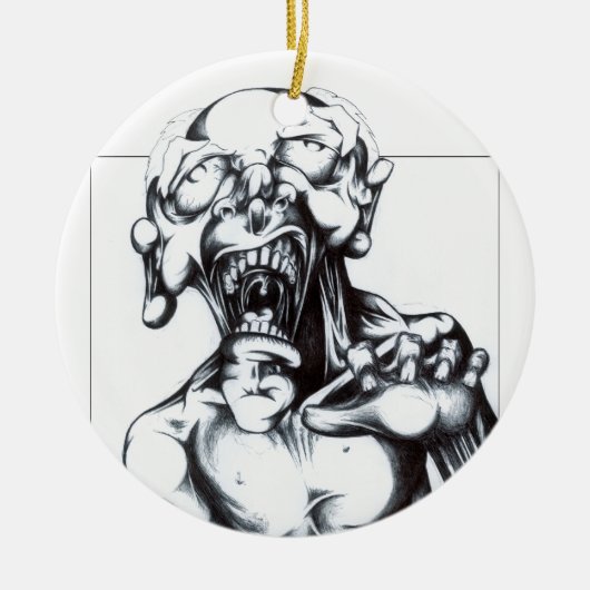 Zombie Hunger Keramisch Ornament (Voorkant)