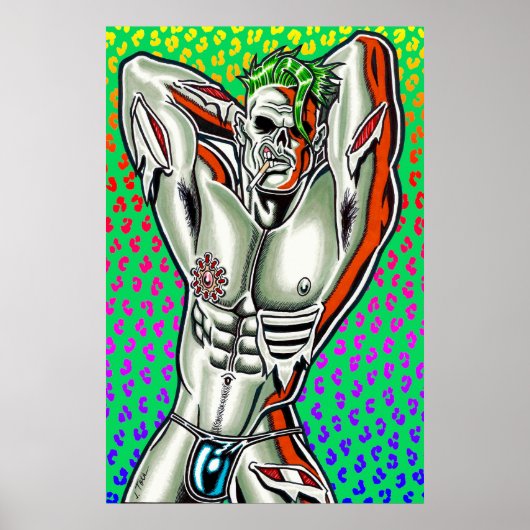 Zombie Hunk Poster (Voorkant)