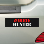 Zombie Hunter Bumpersticker (Op auto)