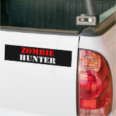 Zombie Hunter Bumpersticker (Op Truck)