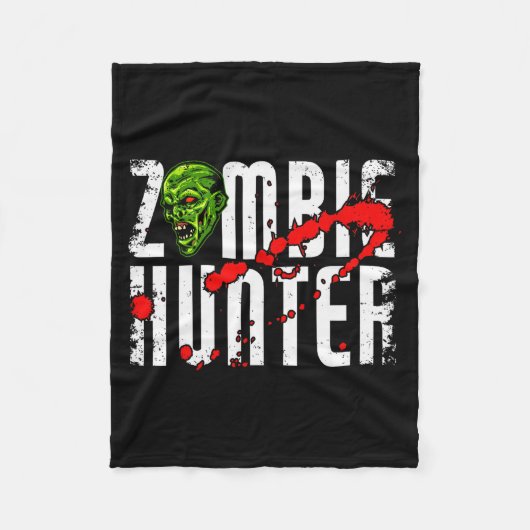 Zombie Hunter _ Halloween Apparel Funny Halloween  Fleece Deken (Voorkant)