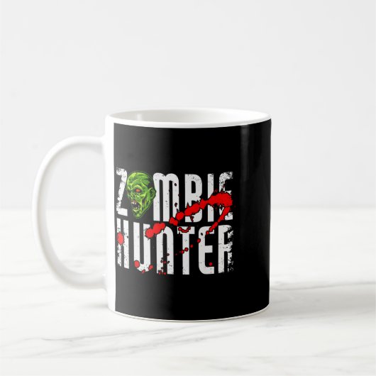 Zombie Hunter _ Halloween Apparel Funny Halloween Koffiemok (Links)