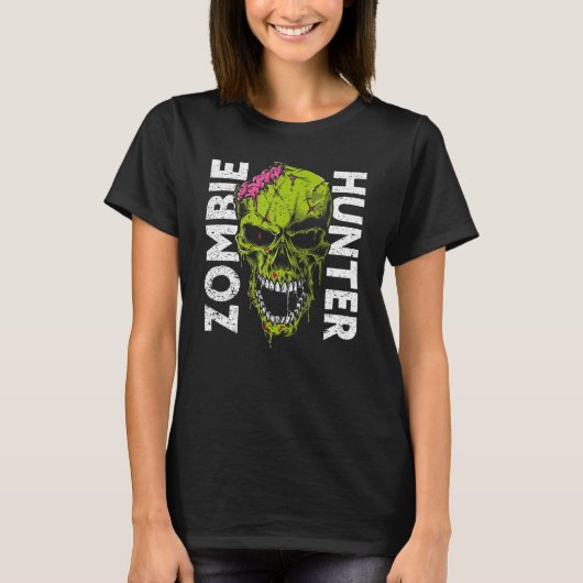 Zombie Hunter Halloween Apparel Halloween 1 T-shirt (Voorkant)