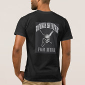 zombie hunter mannen shirt (Achterkant)