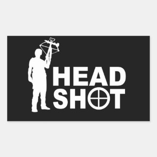Zombie Hunter met Kruisboog Rechthoekige Sticker