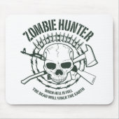Zombie Hunter Mousepad Muismat (Voorkant)