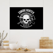 zombie hunter ondood levend dood poster (Keuken)