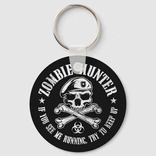 zombie hunter ondood levend dood sleutelhanger (Voorkant)