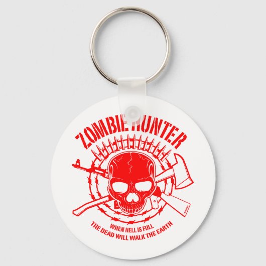 Zombie Hunter Sleutelhanger (Voorkant)