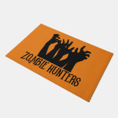 Zombie Hunters Halloween Deurmat (Schuin)