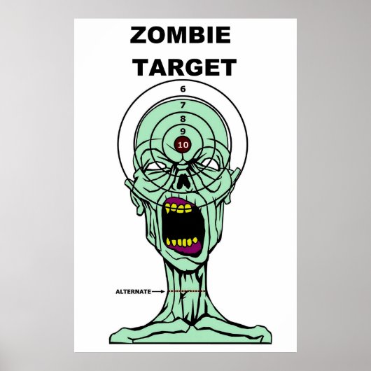Zombie Hunters Target Poster (Voorkant)