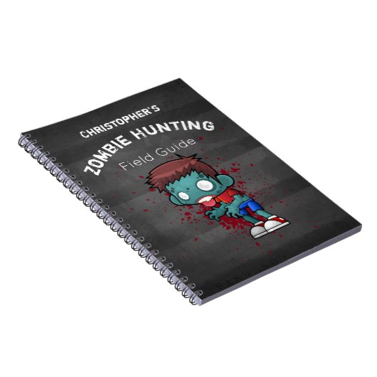 Zombie Hunting Field Guide Funny Notitieboek (Rechterzijde)