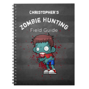 Zombie Hunting Field Guide Funny Notitieboek